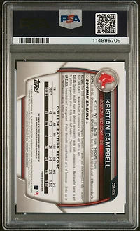 2023 Bowman Draft Chrome Prospect Autograph Cdakca Kristian Campbell PSA 9