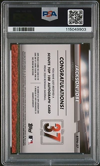 2024 Bowman Bowman Scouts' Top 100 Autographs 37 Jackson Jobe PSA 9