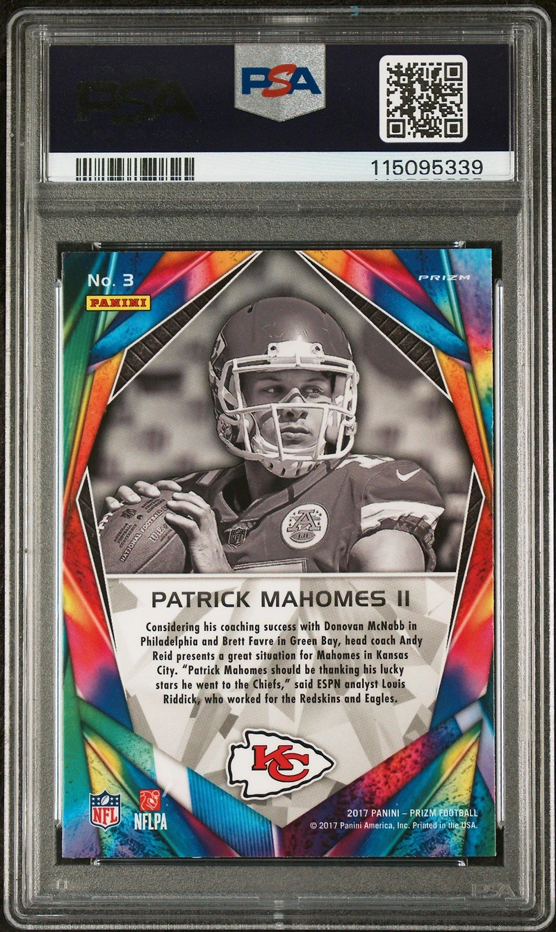 2017 Panini Prizm Illumination 3 Patrick Mahomes Ii PSA