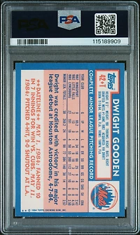 1984 Topps Traded 42t Dwight Gooden PSA