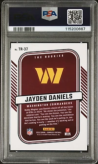 2024 Panini Donruss The Rookies Tr37 Jayden Daniels PSA 9