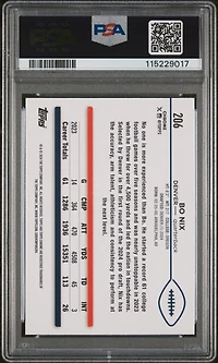 2024 Topps Chrome 206 Bo Nix Prism Refractor PSA 10