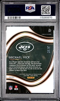 2020 Panini Select 317 Michael Vick Dragon Scale Prizm PSA 9