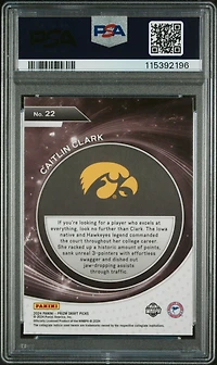 2024 Panini Prizm Draft Picks Student Orientation 22 Caitlin Clark PSA 10