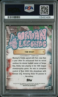 2024 Topps Chrome Urban Legends Ul7 Tom Brady PSA 10