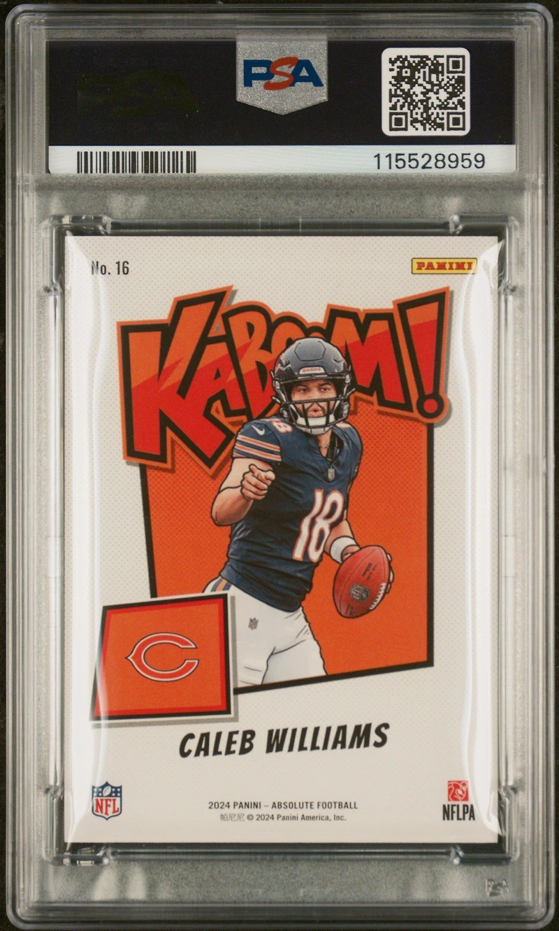 2024 Panini Absolute Kaboom! Horizontal 16 Caleb Williams PSA 9