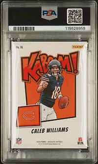 2024 Panini Absolute Kaboom! Horizontal 16 Caleb Williams PSA 9
