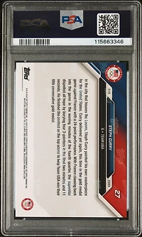 2024 Topps Now Olympic Games 27 Steph Curry PSA 10