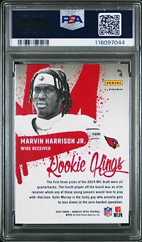 2024 Panini Donruss Optic Rookie Kings 4 Marvin Harrison Jr. PSA 10