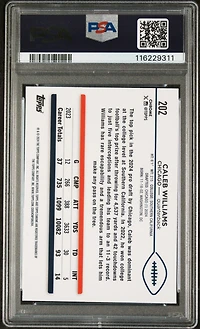 2024 Topps Chrome 202 Caleb Williams Prism Refractor PSA 10