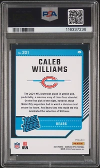 2024 Panini Donruss Optic 201 Caleb Williams Holo PSA 9
