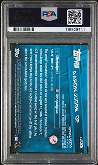 2017 Topps Update Us99 Aaron Judge Rookie Debut PSA