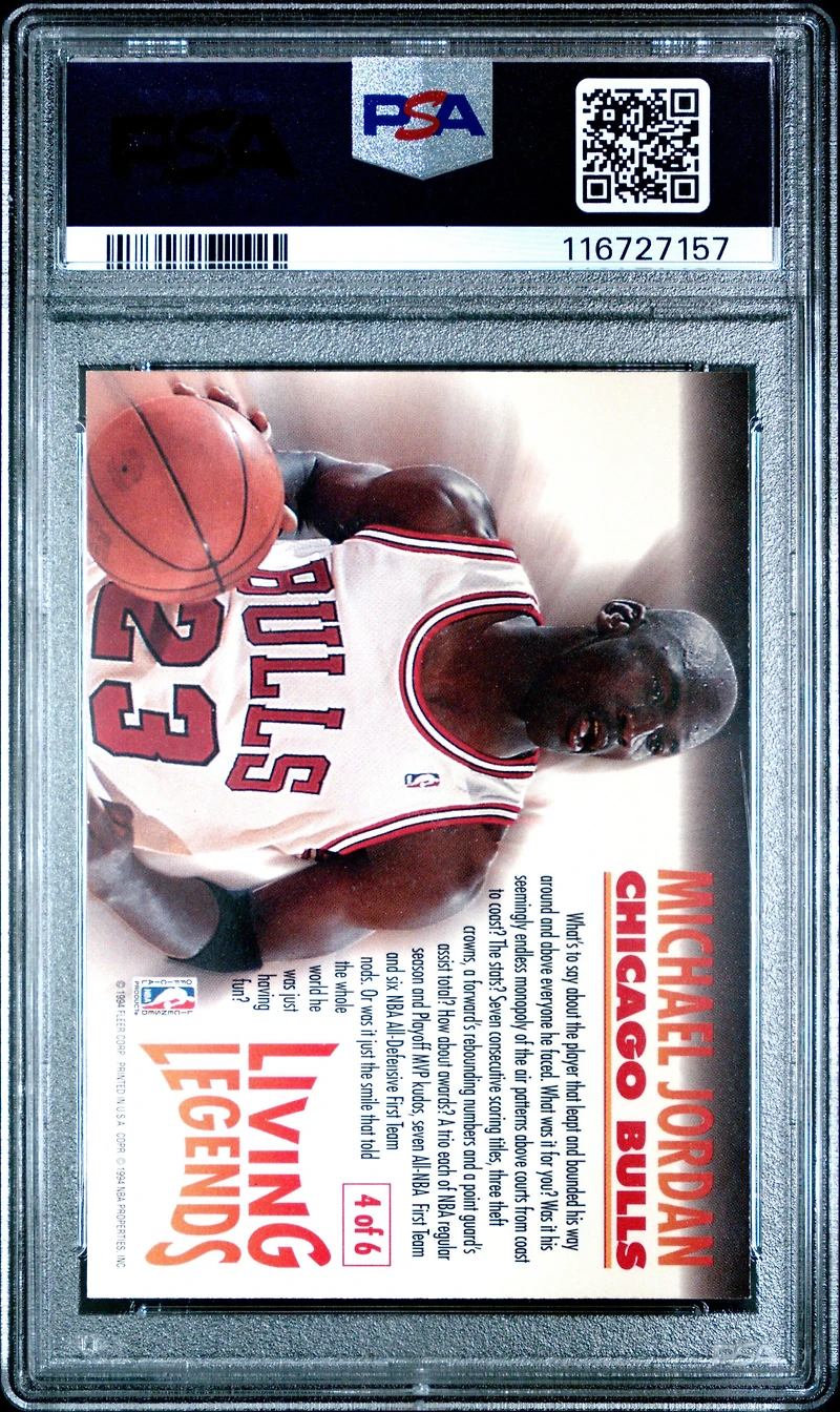 1993 Fleer Living Legends 4 Michael Jordan PSA