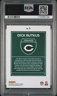 2024 Panini Donruss Downtown! 9 Dick Butkus PSA 8