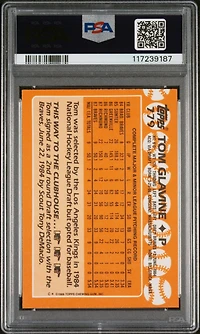 1988 Topps Tiffany 779 Tom Glavine PSA 8