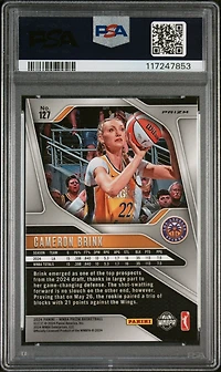 2024 Panini Prizm Wnba 127 Cameron Brink Orange Ice PSA 10