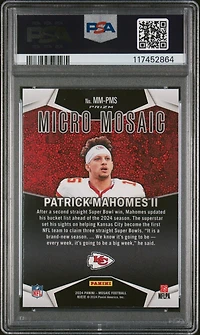 2024 Panini Mosaic Micro Mosaic Mmpms Patrick Mahomes Ii PSA 9