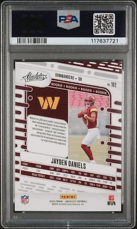 2024 Panini Absolute 102 Jayden Daniels Red And Blue PSA 10