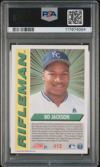 1991 Score 412 Bo Jackson PSA 10