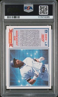 1991 Score 420 Bo Jackson PSA 10