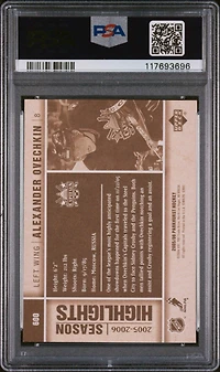 2005 Parkhurst 600 Alexander Ovechkin PSA 9