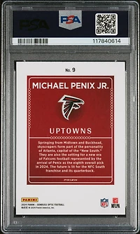 2024 Panini Donruss Optic Uptowns 9 Michael Penix Jr. PSA 10