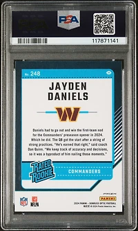 2024 Panini Donruss Optic 248 Jayden Daniels Holo PSA 10