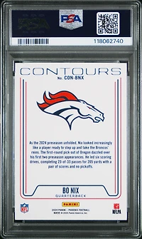 2024 Panini Phoenix Contours Conbnx Bo Nix PSA 9