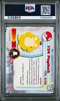 1999 Topps Pokemon Tv 54 Psyduck PSA 10