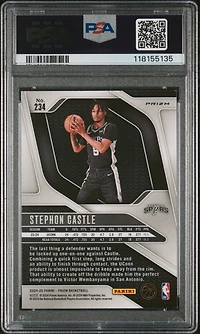 2024 Panini Prizm 234 Stephon Castle Ice PSA 10