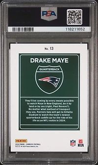 2024 Panini Donruss Downtown! 13 Drake Maye PSA