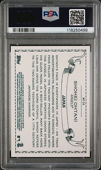 2018 Topps Allen & Ginter World Talent Wt-24 Shohei Ohtani PSA