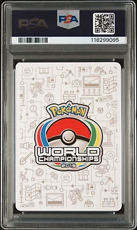 2019 Pokemon World Championships Promo 71 Mewtwo & Mew Gx Perfection PSA