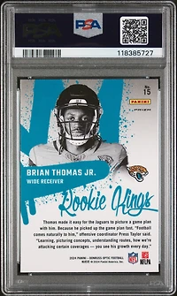 2024 Panini Donruss Optic Rookie Kings 15 Brian Thomas Jr. PSA 10
