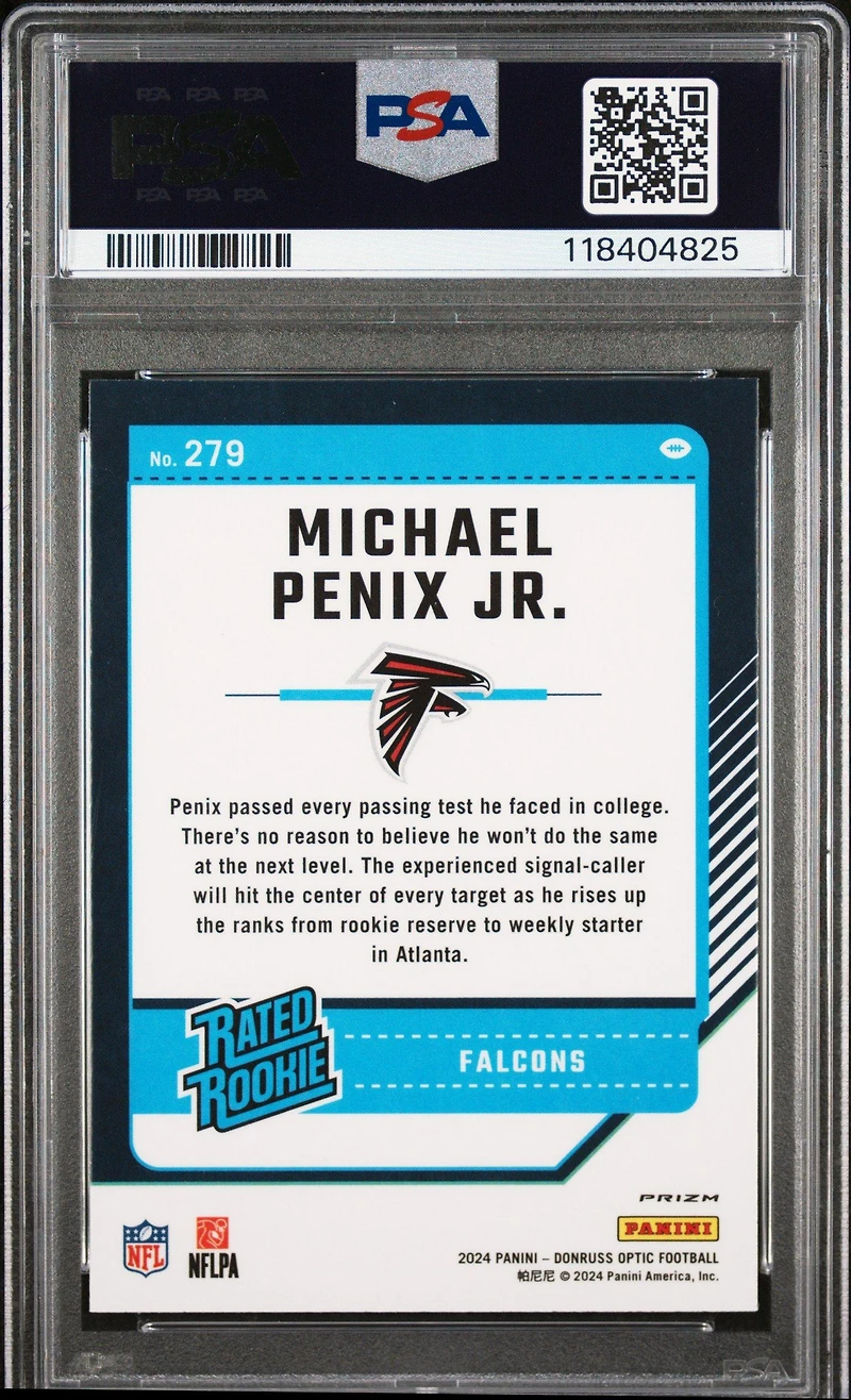 2024 Panini Donruss Optic 279 Michael Penix Jr. Rocket PSA 10