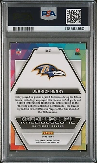 2024 Panini Mosaic Kaleidoscopic 3 Derrick Henry PSA 9