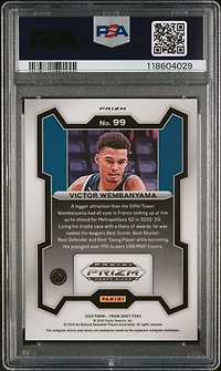 2024 Panini Prizm Draft Picks 99 Victor Wembanyama Green Prizm PSA 10