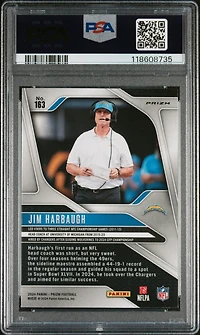 2024 Panini Prizm 163 Jim Harbaugh Silver Prizm PSA 10