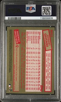 2020 Topps Chrome 1985 Topps 85tc7 Shohei Ohtani PSA