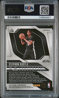 2024 Panini Prizm 234 Stephon Castle Pink Ice PSA 9