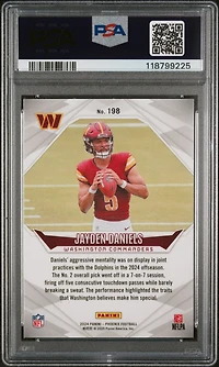2024 Panini Phoenix 198 Jayden Daniels PSA 10