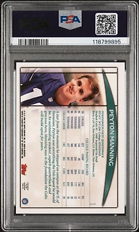 1998 Topps Season Opener 1 Peyton Manning PSA 9