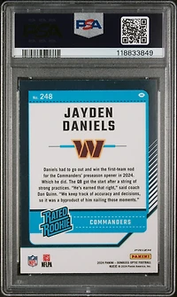 2024 Panini Donruss Optic 248 Jayden Daniels Hyper PSA