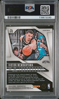2024 Panini Prizm 172 Victor Wembanyama Silver Prizm PSA 9