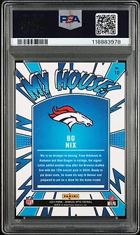 2024 Panini Donruss Optic My House! 10 Bo Nix PSA 10