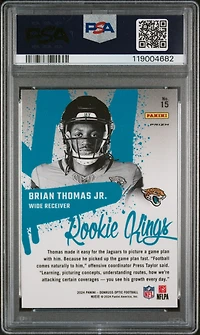 2024 Panini Donruss Optic Rookie Kings 15 Brian Thomas Jr. PSA 10