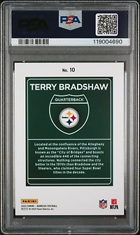 2024 Panini Donruss Downtown! 10 Terry Bradshaw PSA 8