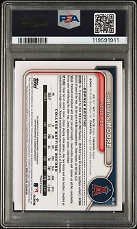 2024 Bowman Draft Chrome Prospect Autographs Cpacm Christian Moore PSA 9