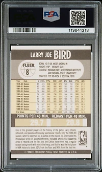 1990 Fleer 8 Larry Bird PSA 10