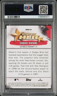 2025 Topps Stars Of Mlb Smlb10 Shohei Ohtani PSA 10